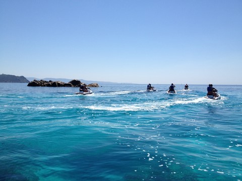 randonnée jet ski porticcio, ajaccio, cala d'orzu, mare e sole